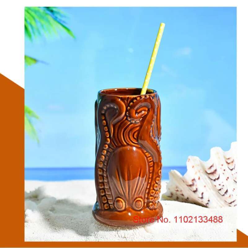 TIKI Bar Cocktail Cup Hawaii T - Wine Beer Indian review and price